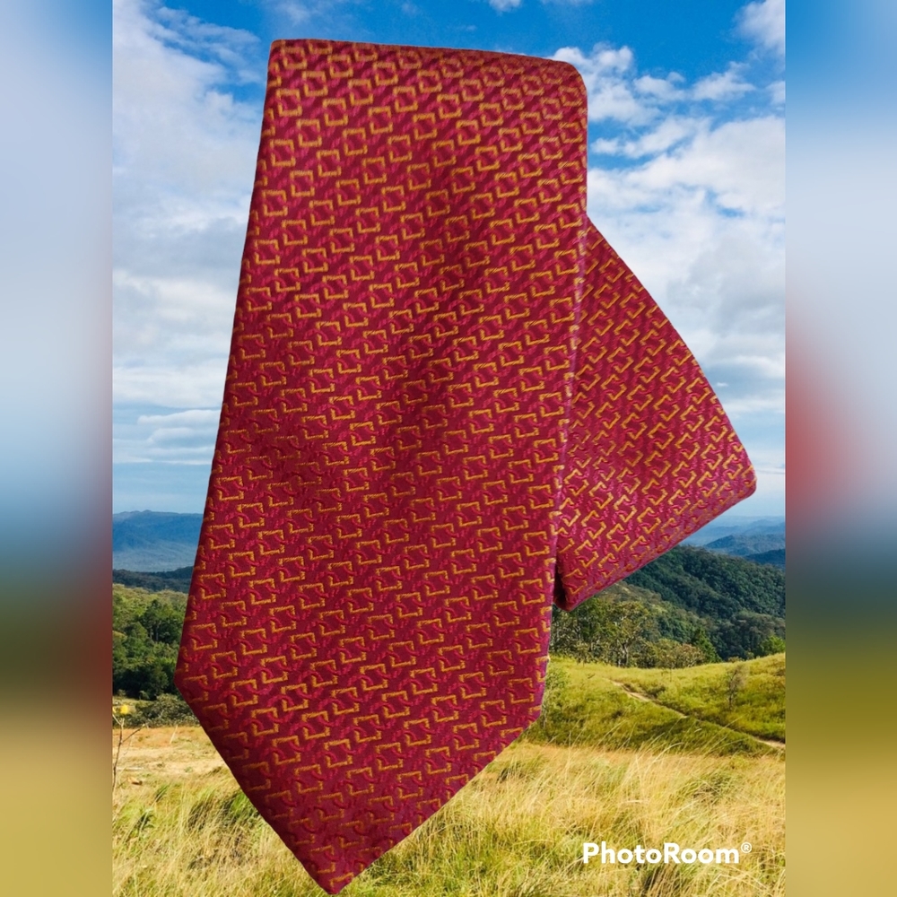 David Rickey 100% Silk neck tie Men